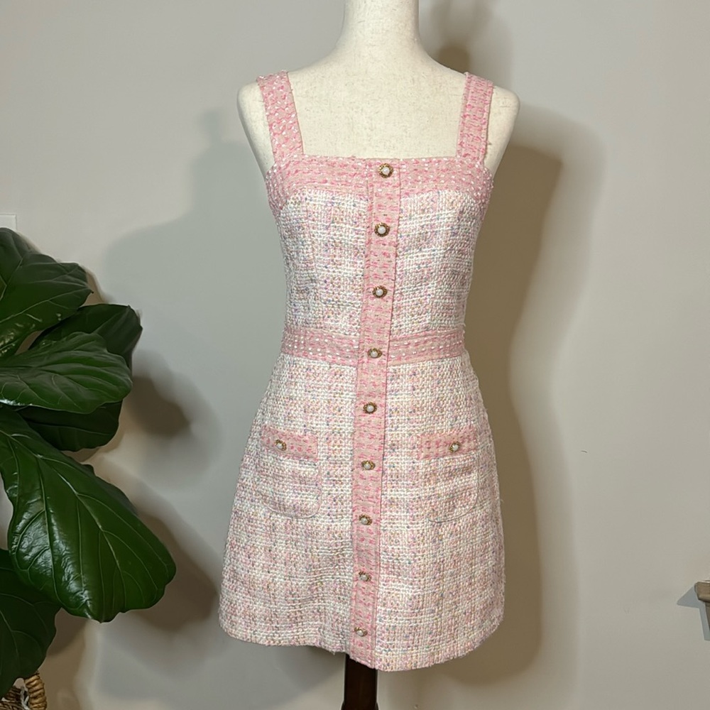 Amanda Uprichard Sz M Pink Dress